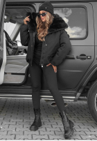 Bunda parka s kapucňou i futerkiem Pine Path čokoládová