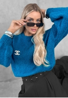 Miękki Sveter oversize Cloud Babe oranžový