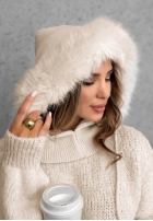 Nákrčník balaclava z futerkiem Winter Crush Mokka