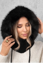 Nákrčník balaclava z futerkiem Winter Crush Mokka