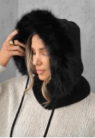 Nákrčník balaclava z futerkiem Winter Crush Mokka
