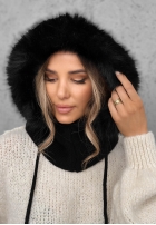 Nákrčník balaclava z futerkiem Winter Crush Mokka