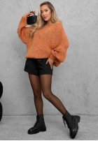 Miękki Sveter oversize Sugar Babe béžový