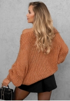 Miękki Sveter oversize Sugar Babe béžový