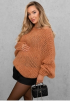 Miękki Sveter oversize Sugar Babe béžový
