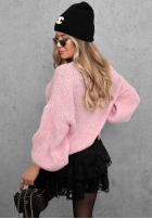Miękki Sveter oversize Cloud Babe oranžový