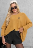 Sveter oversize Mellow Light čokoládový