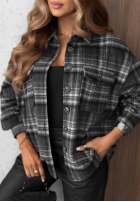 Košeľa z kołnierzem w kratę Maple Plaid tmavomodrá
