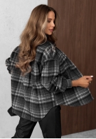 Košeľa z kołnierzem w kratę Maple Plaid tmavomodrá