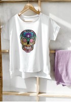 T-shirt Skull White